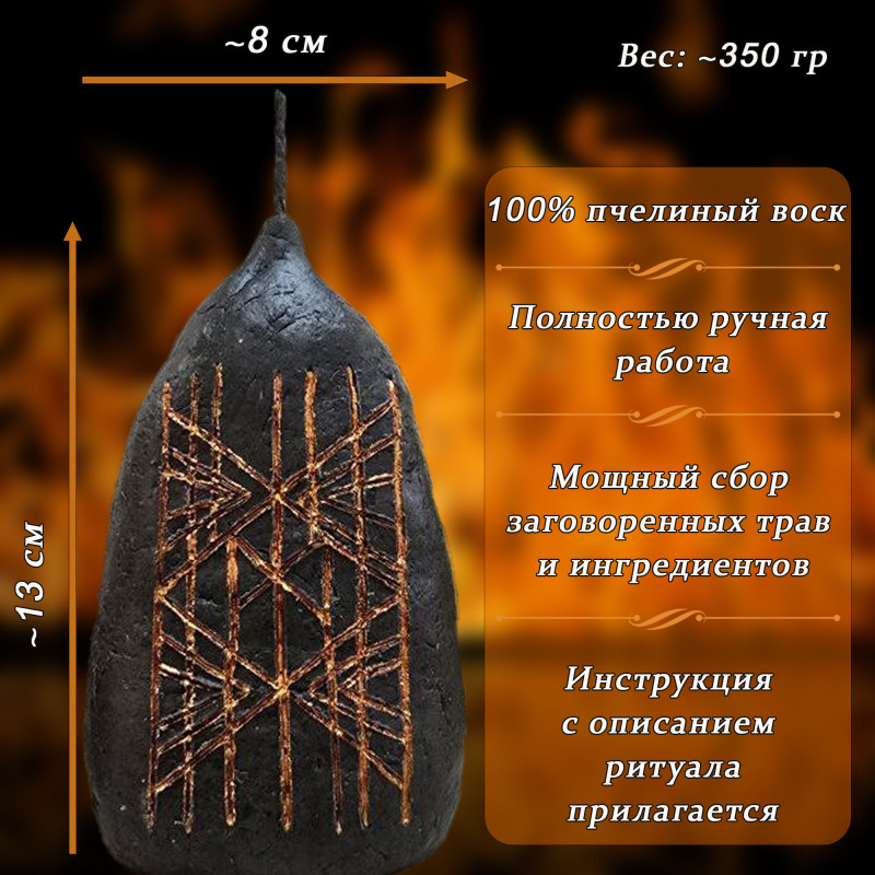 Свеча-ритуал "Сжечь чужую карму" Свеча-ритуал "Сжечь чужую карму"